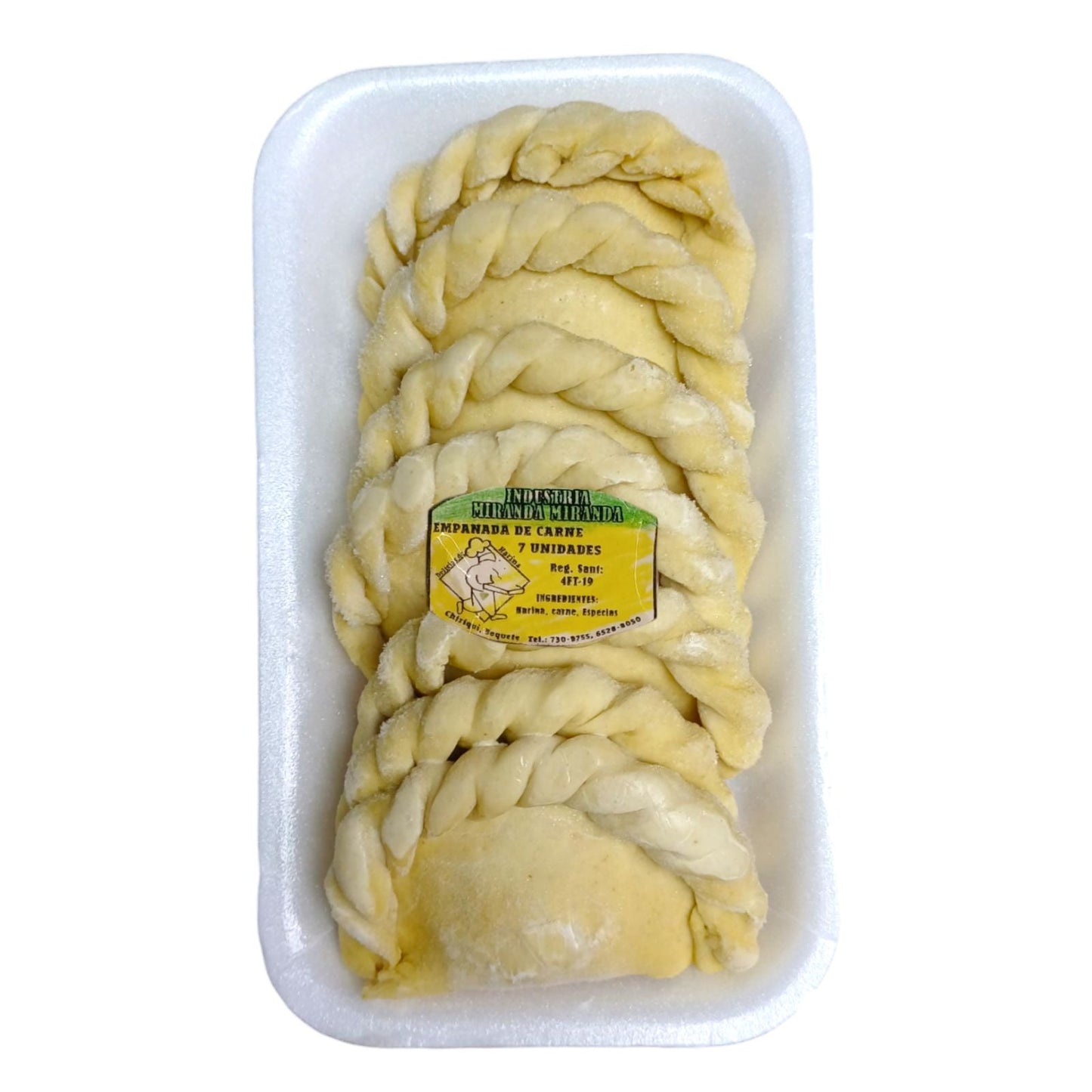 BANDEJA DE EMPANADAS DE CARNE INDUSTRIAS MIRANDA