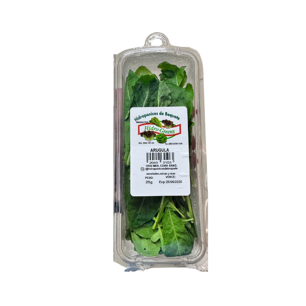 ARUGULA ORGANICO PILONES DE BOQUETE