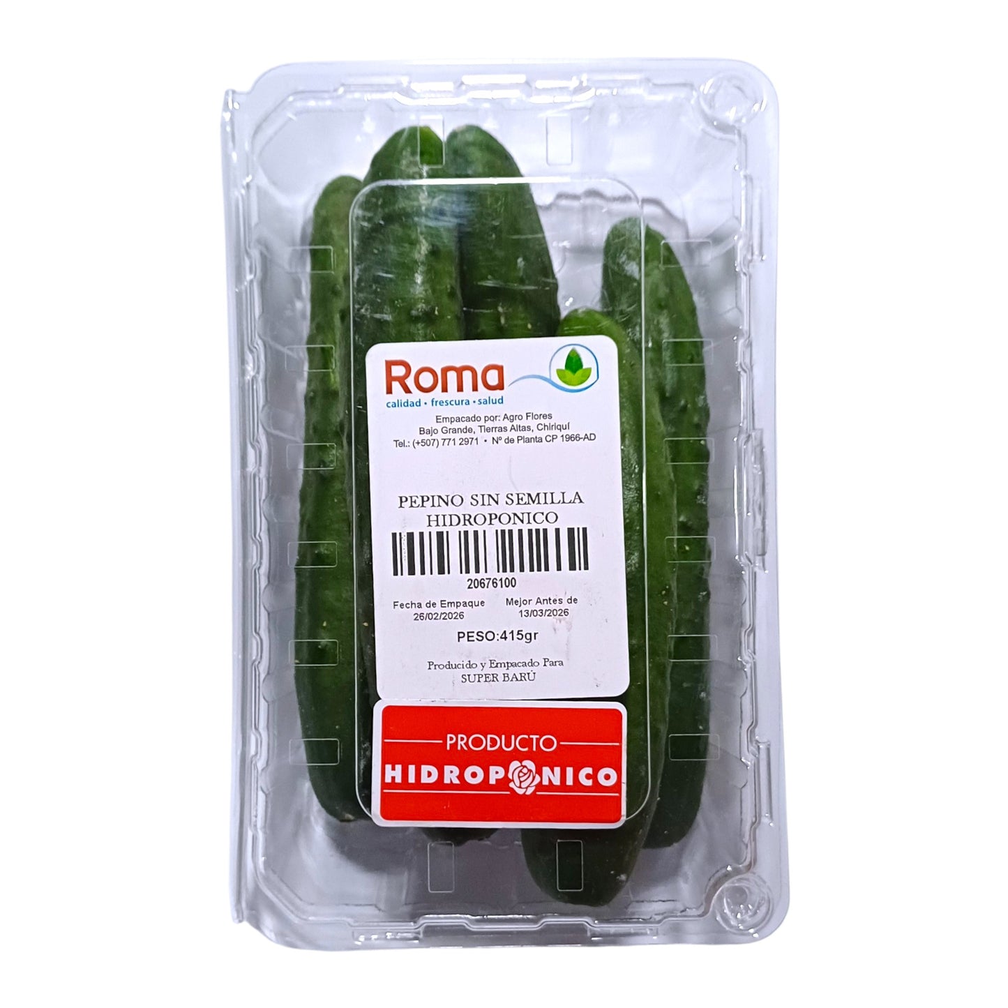 PEPINO SIN SEMILLA 415 GR