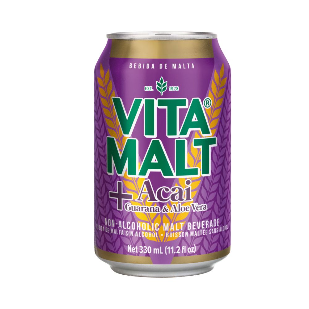 MALTA ACAI + GUARANA & ALOE VERA 330 ML VITAMALT– Super Barú Online