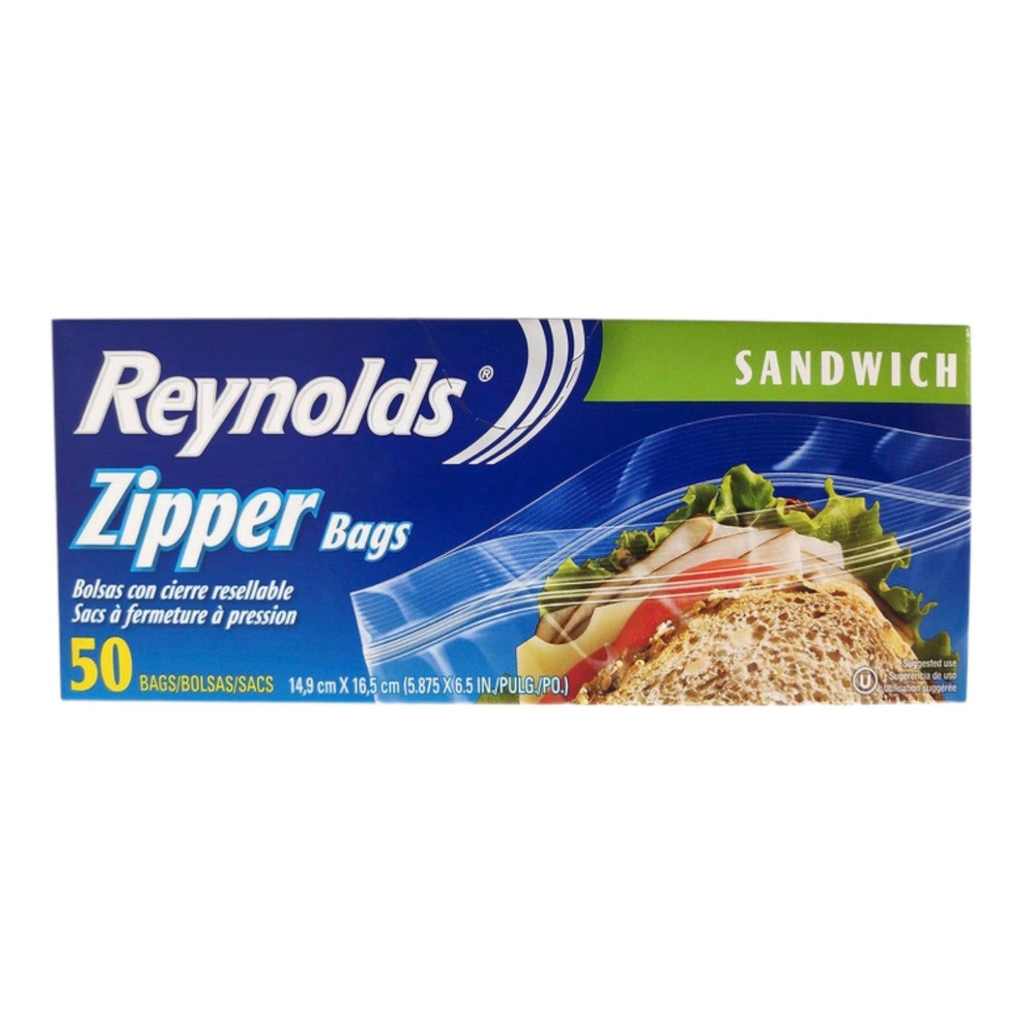 BOLSA PARA ALIMENTO ZIPP SANDWICH 50 UN REYNOLDS