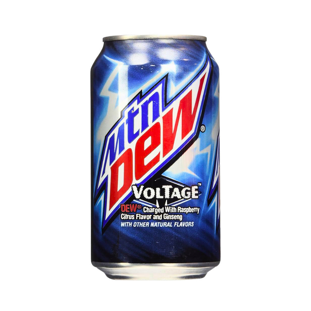SODA MTN DEW VOLTAGE RASPBERRY AND GINSENG 12 OZ MOUNTAIN DEW