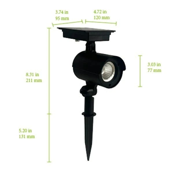JUEGO LUCES SOLARES TIPO REFLECTOR 2PZA MAINSTAYS