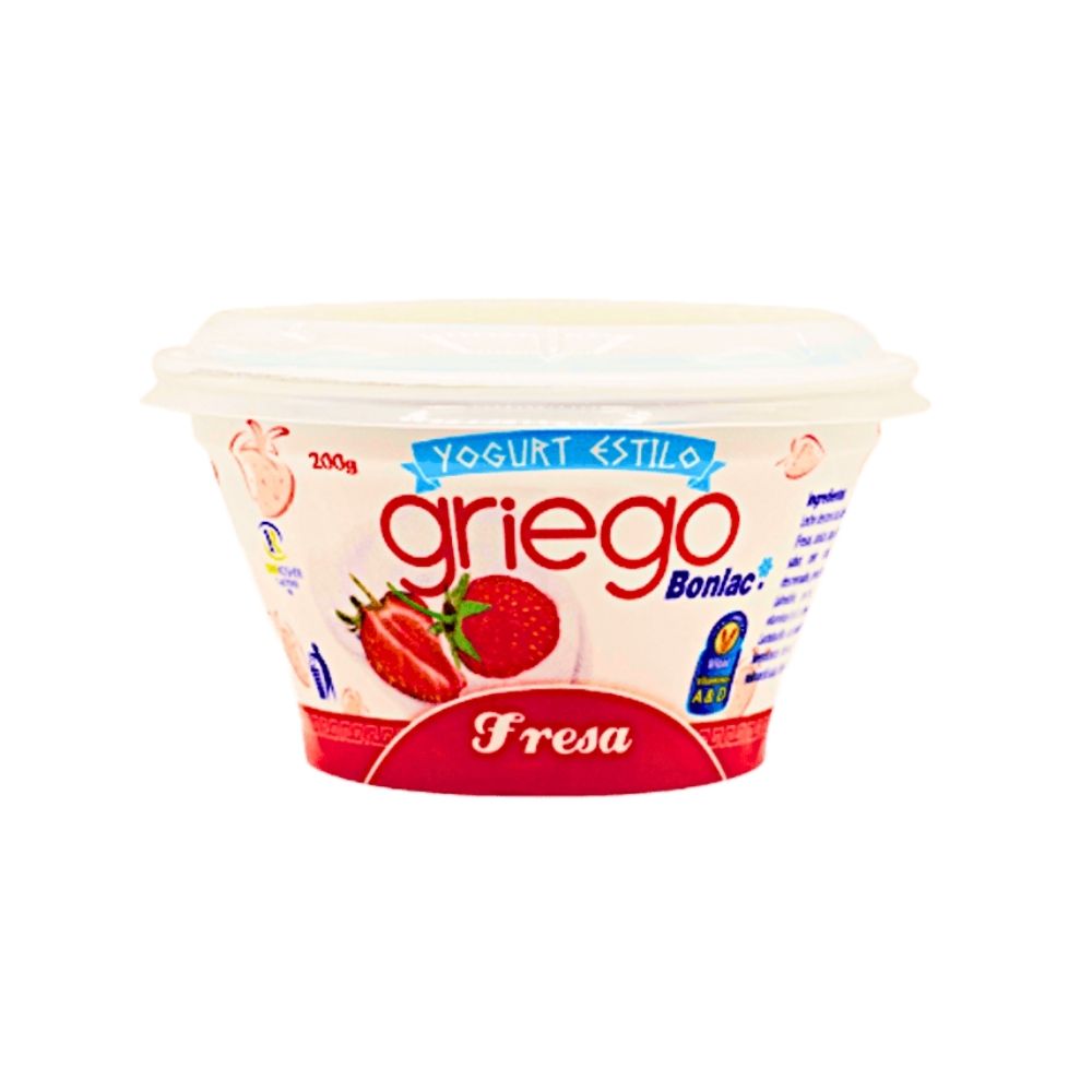 YOGURT GRIEGO SABOR FRESA 200 GR BONLAC