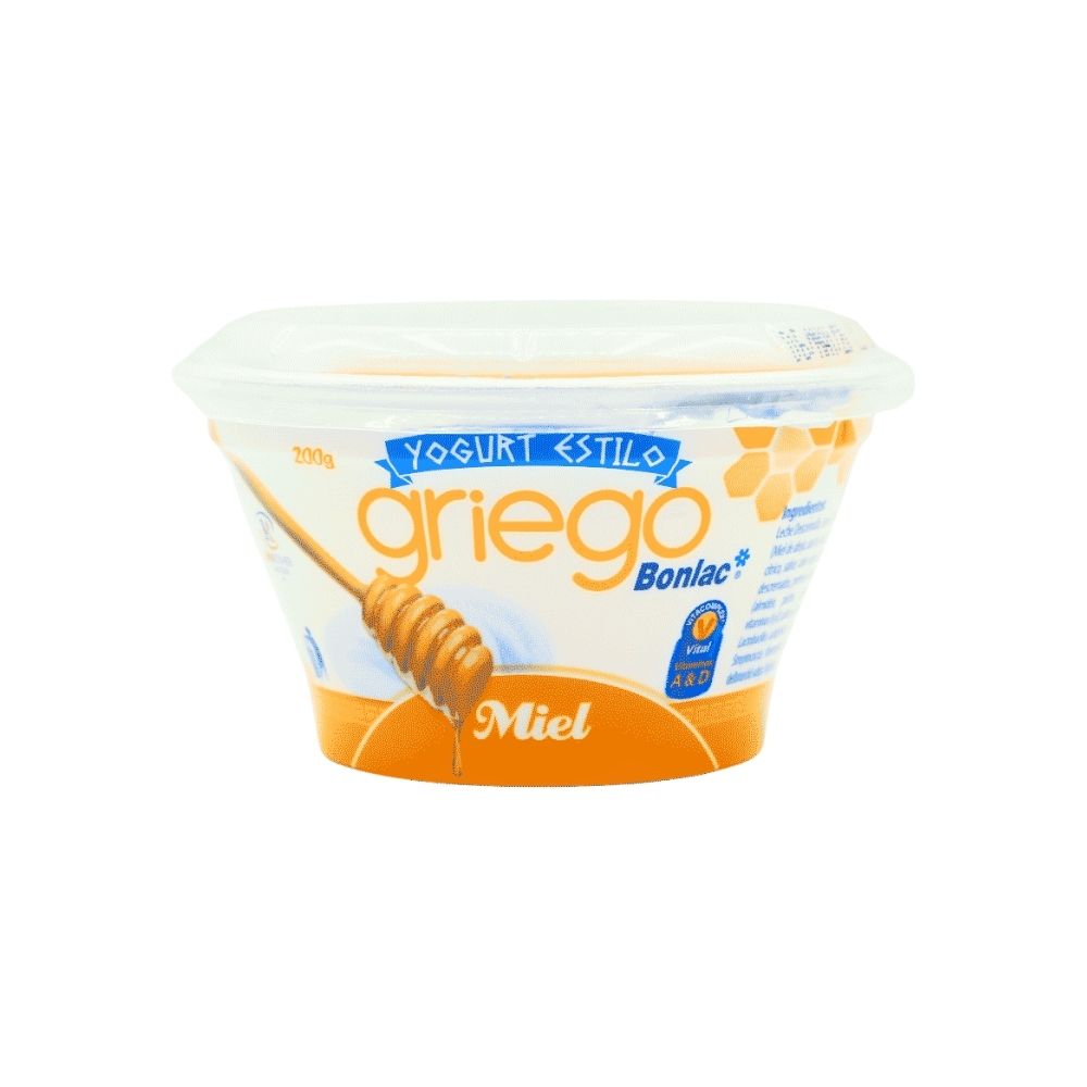 YOGURT GRIEGO SABOR MIEL 200 GR BONLAC