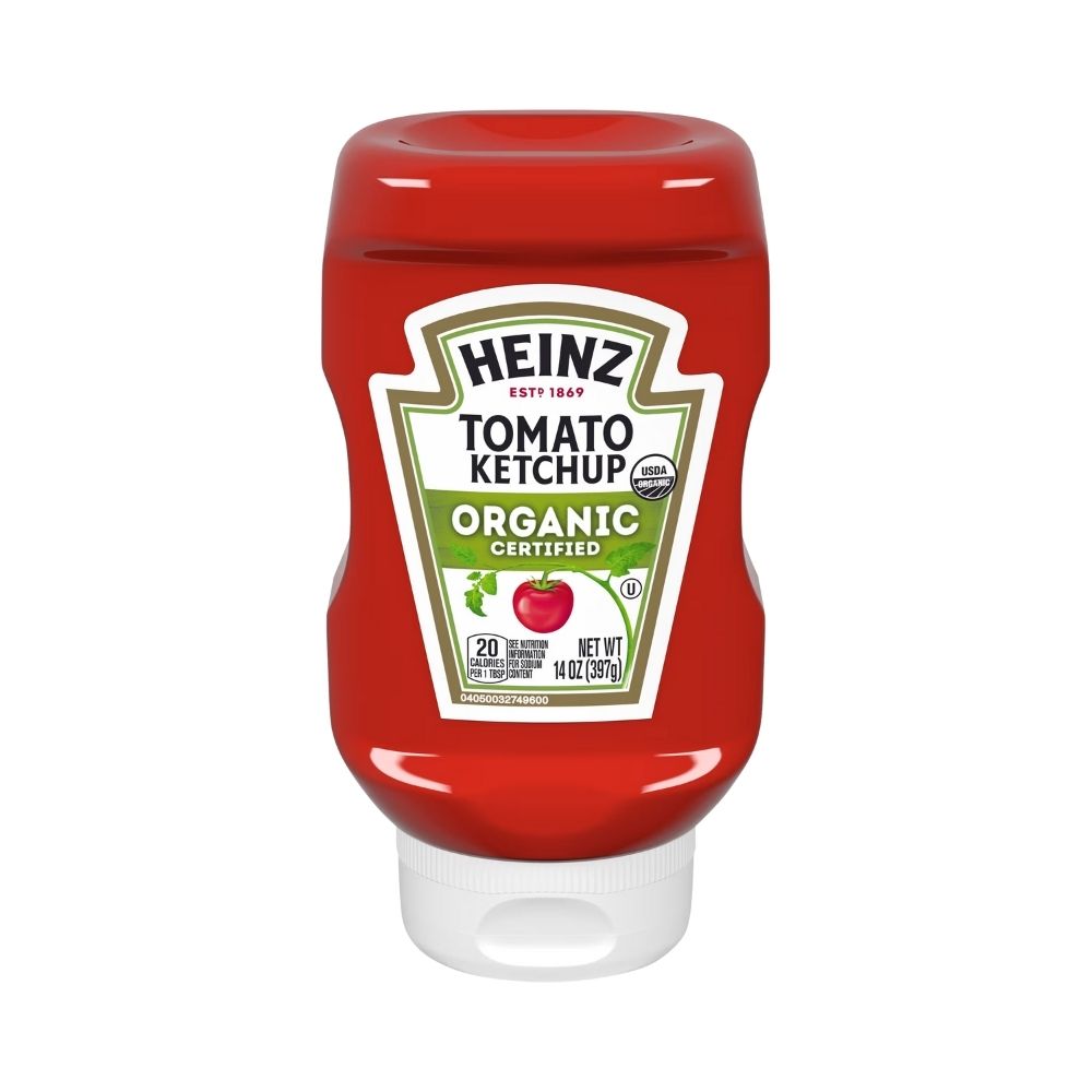 Ketchup orgánico Heinz 14oz, listo para entrega express en Boquete y David .