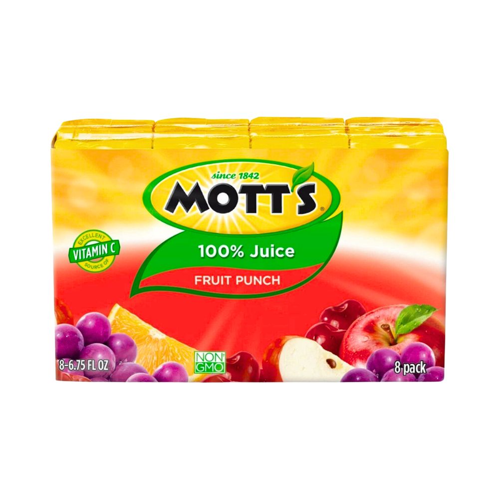 JUGO FRUIT PUNCH JUICE 8PK-6.75 OZ MOTTS