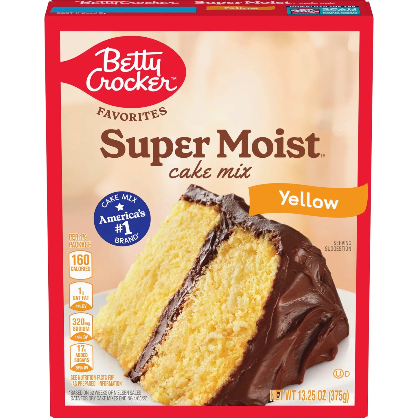 CAKE MIX YELLOW 13.25 OZ - BETTY CROCKER