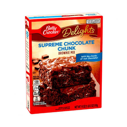 SUPREME CHOCOLATE CHUNK BROWNIE MIX 18 OZ BETTY CROCKER