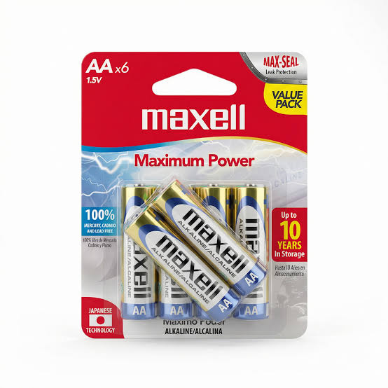 BATERIA ALCALINA AA LR6 4+2 MAXELL