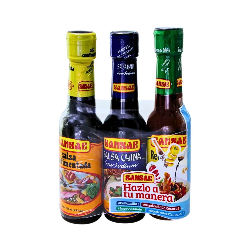 SALSA COND/CRIOLLO/CHINA 3 PACK 5.5 OZ SANSAE