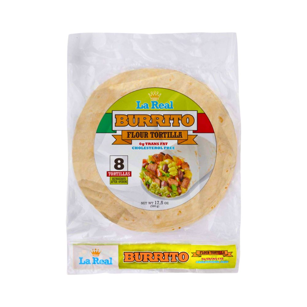 TORTILLAS PARA BURRITO 17.5 OZ LA REAL