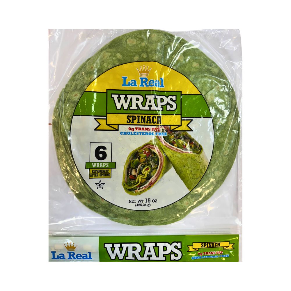 WRAPS DE ESPINACA15 OZ LA REAL