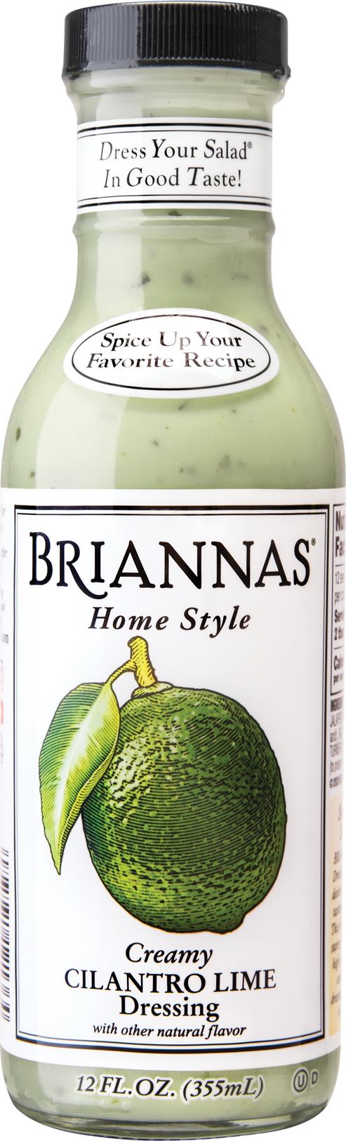 CREAMY CILANTRO LIME DRESSING 12oz BRIANNAS HOME STYLE