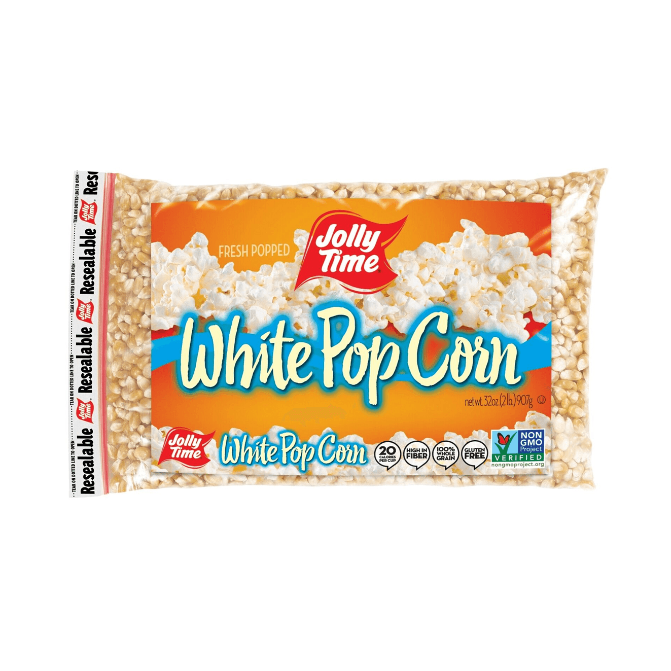 POP CORN WHITE BAG JOLLY TIME