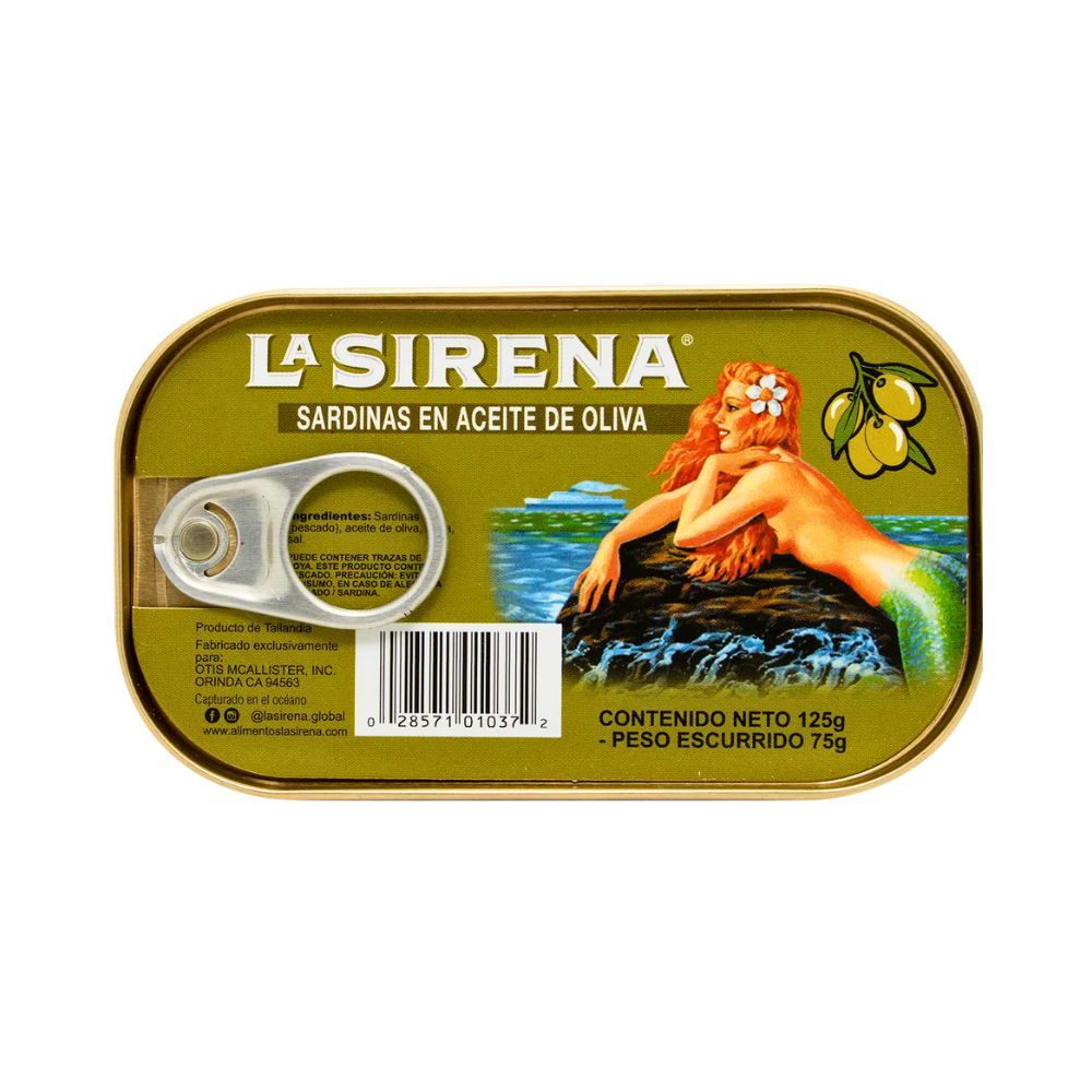 SARDINA EN ACEITE DE OLIVA 125 GR LA SIRENA