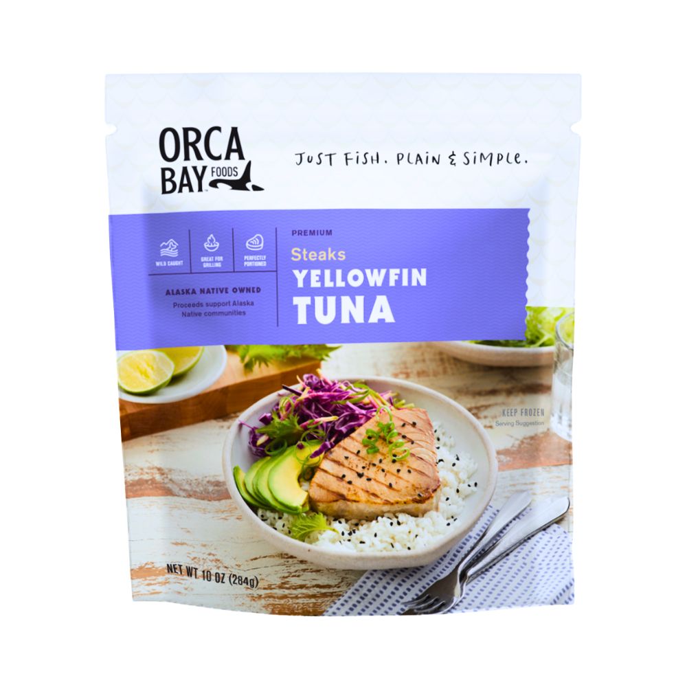 YELLOW FIN TUNA STEAK 10 OZ ORCA BAY