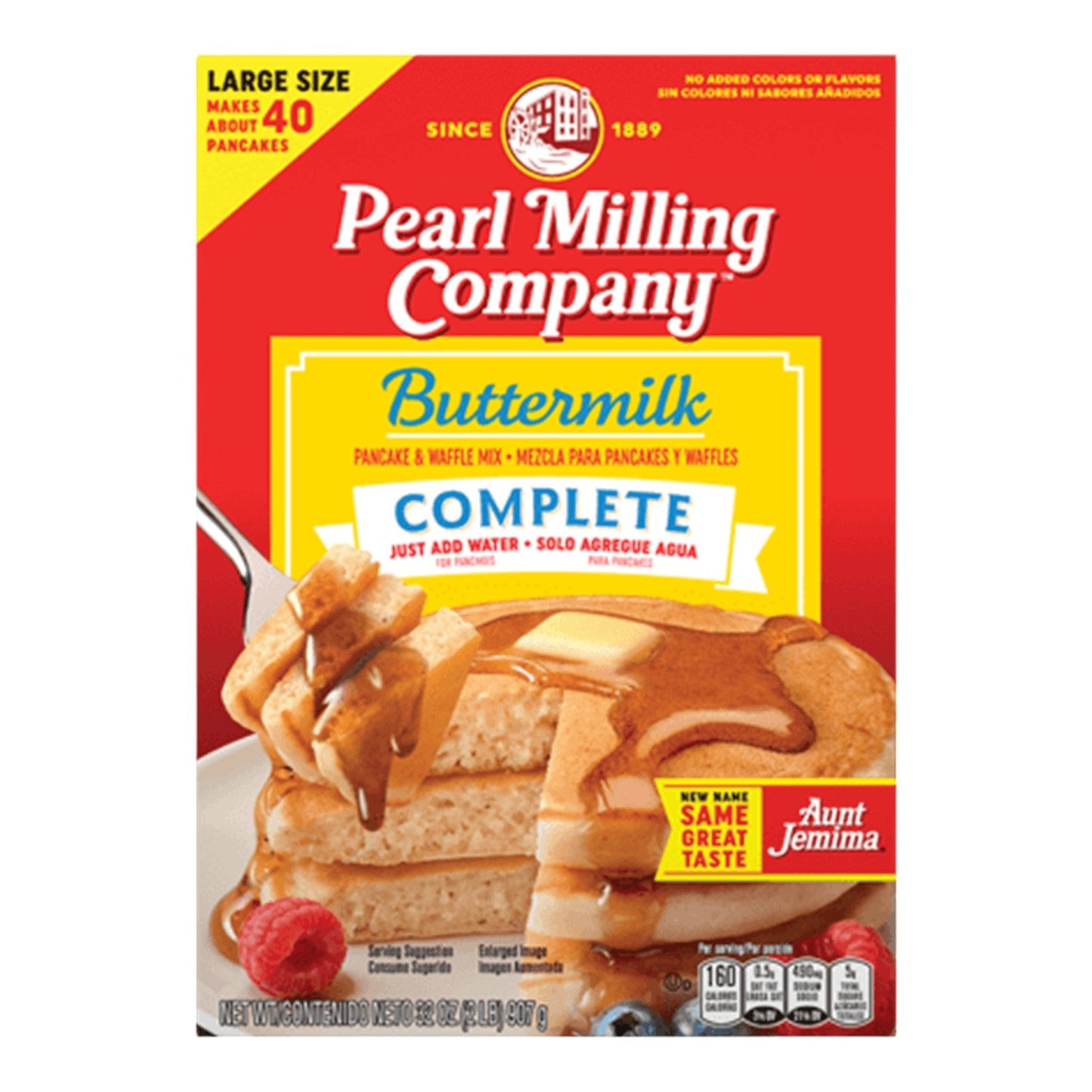 PANCAKE BUTTERMILK COMPLETE PEARL 453 GR PEARL MILLING CO.