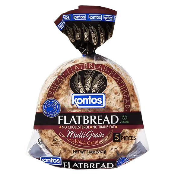 MULTI GRAIN FLATBREAD 14 OZ KONTOS