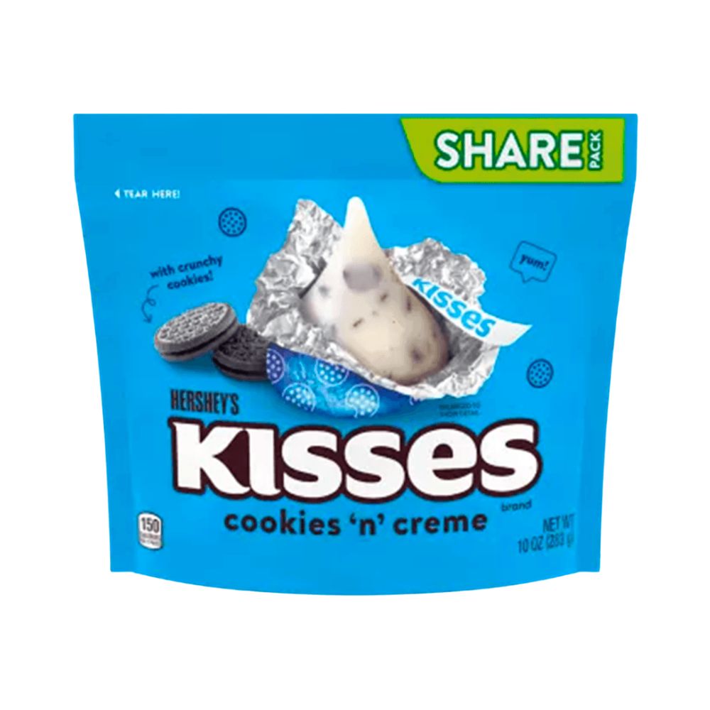 KISSES COOKIES N CREME 10 OZ HERSHEY'S