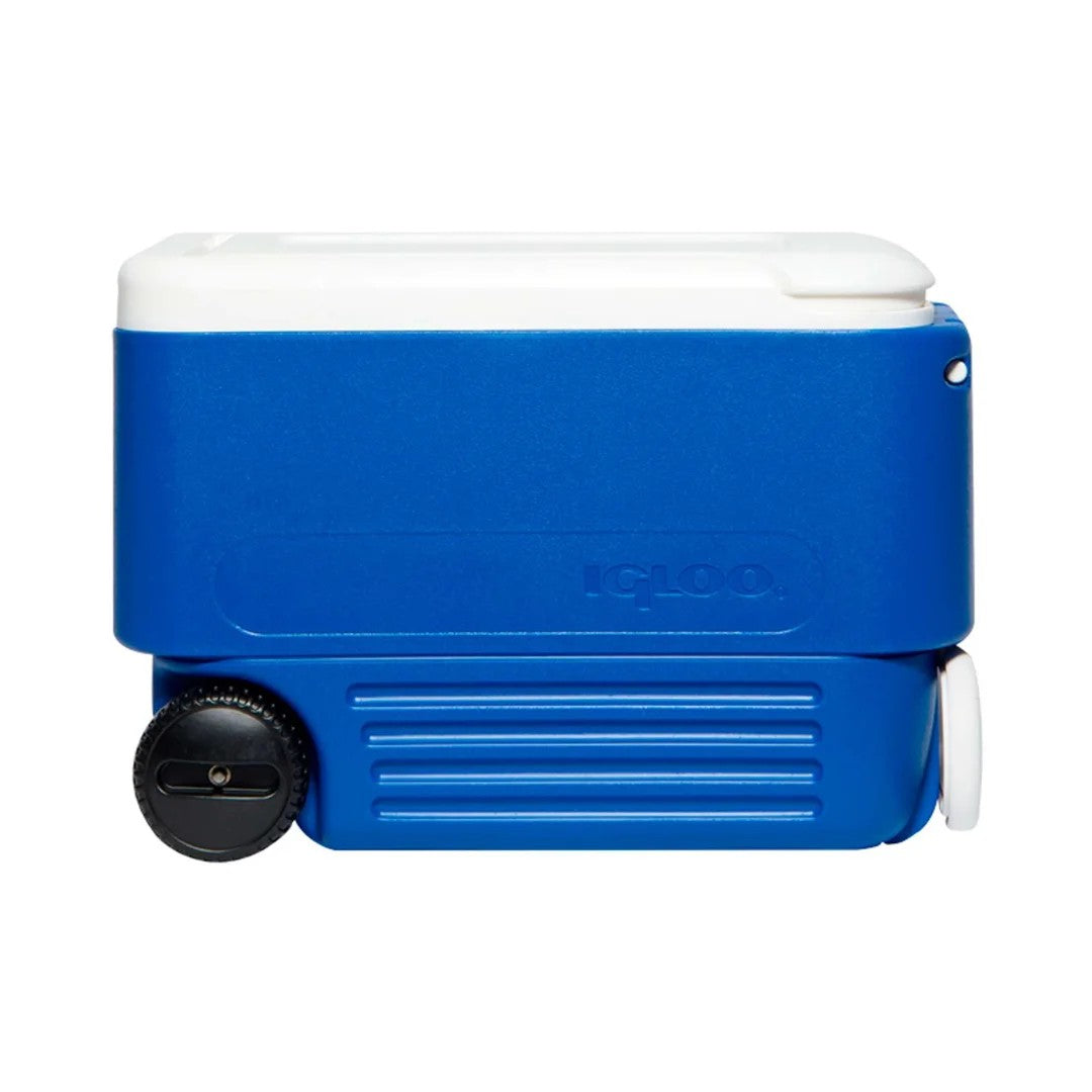 COOLER C/RUEDA-ASA MAJESTIC BLUE 38QTS IGLOO