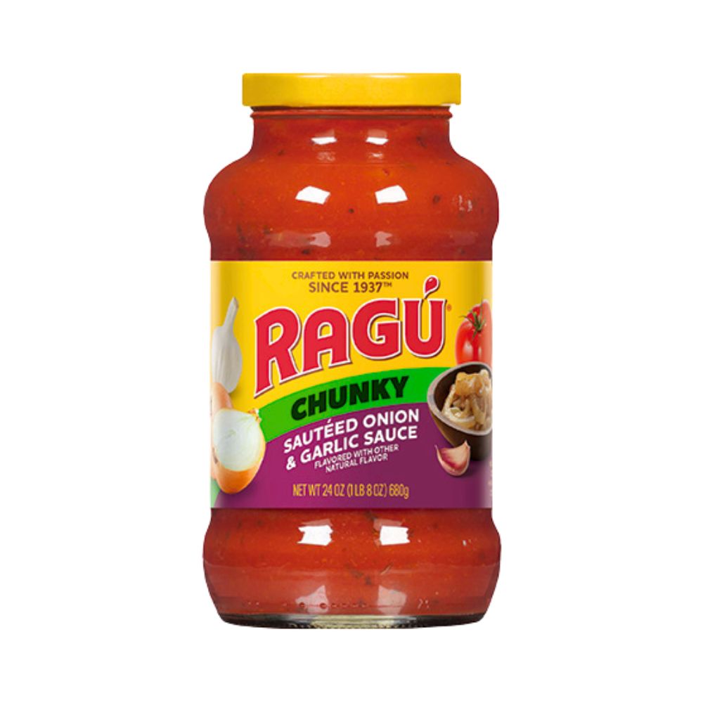 SALSA SAUTEED ON&GARLIC 24 OZ RAGÚ