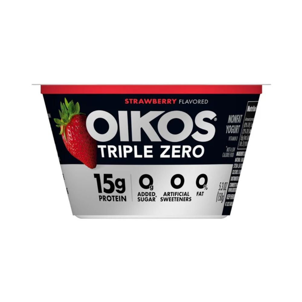 YOGURT TRIPLE ZERO STRAWBERRY 5.3 OZ OIKOS