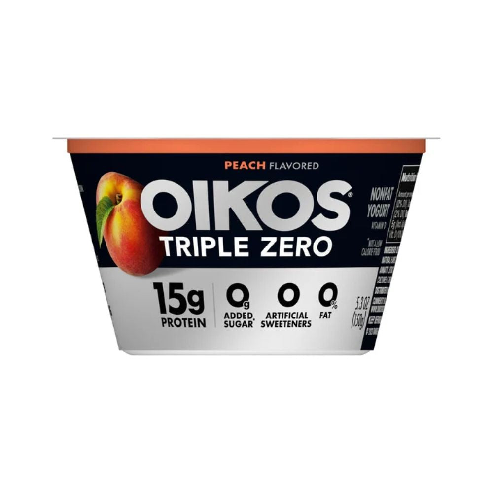 YOGURT TRIPLE ZERO PEACH 150 GR OIKOS