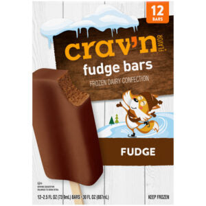 FUDGE ICE CREAM BARS 12 CT CRAV'N FLAVOR