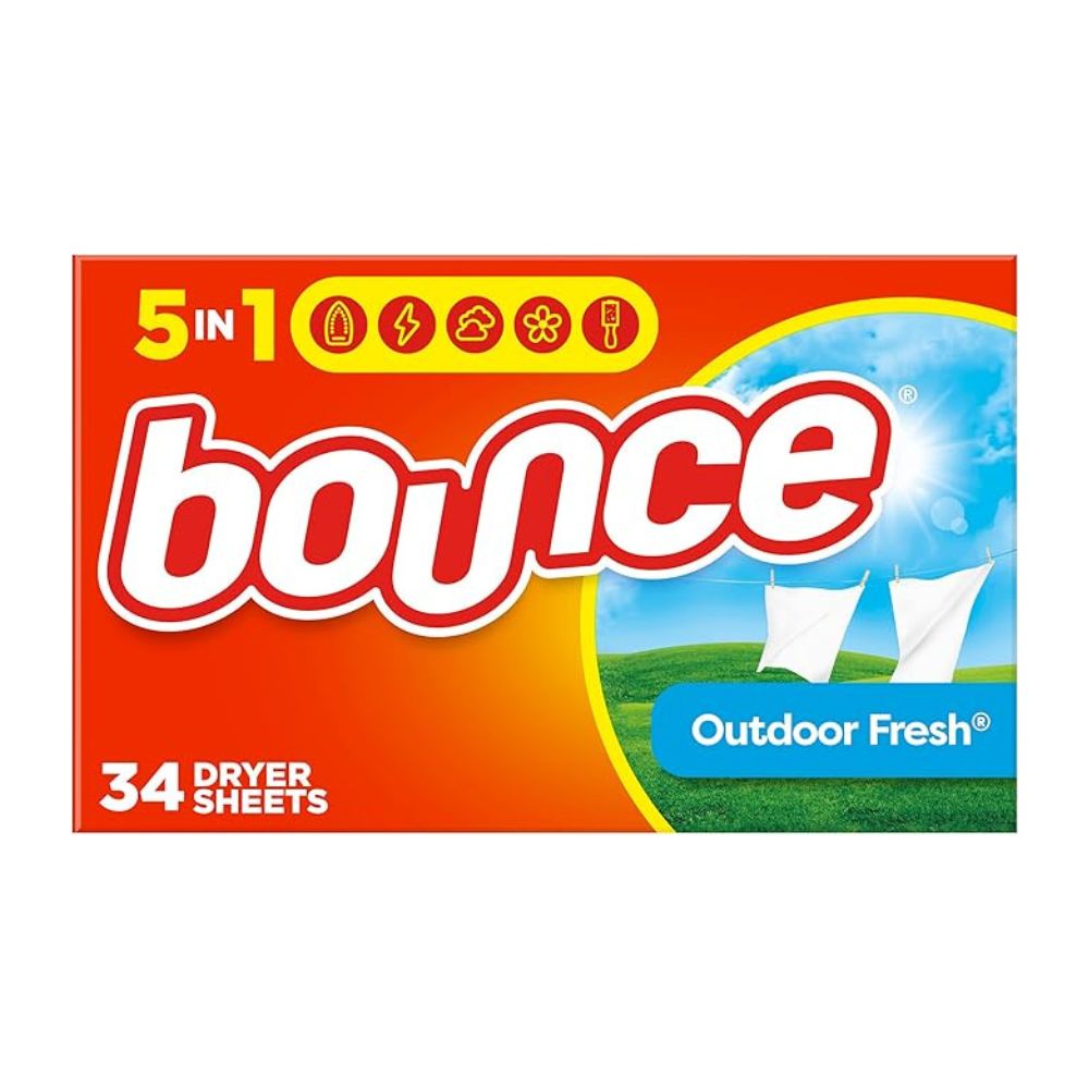 BOUNCE DRYER SHEETS OUTDOOR FRESH 34 UN BOUNCE