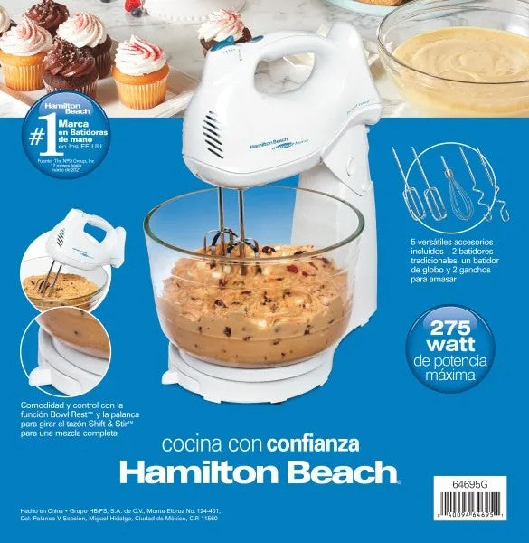 BATIDORA BOWL 6V H/B #64695 HAMILTON BEACH