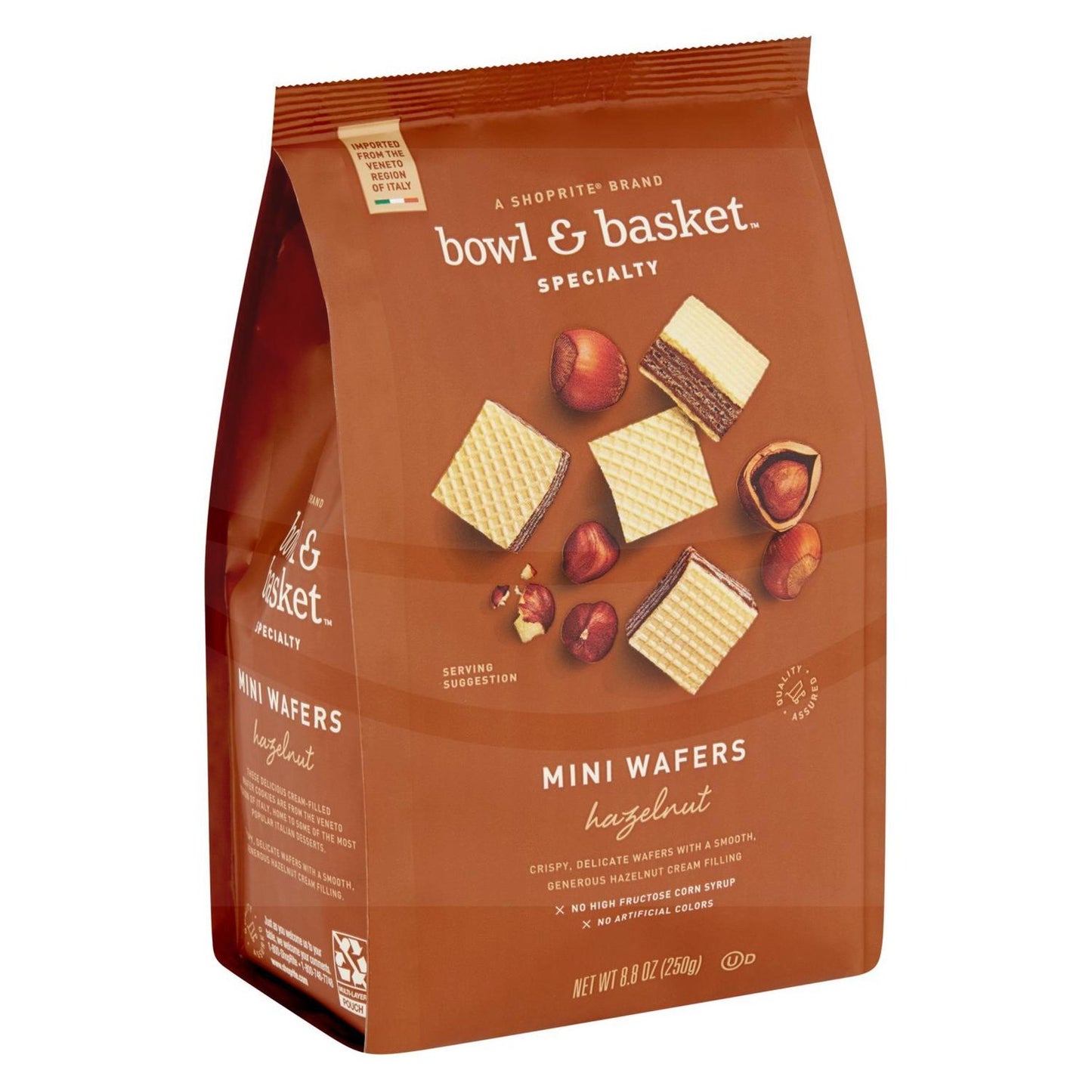 GALLETA WAFER MINI AVELL.250gr BOWL & BASKET