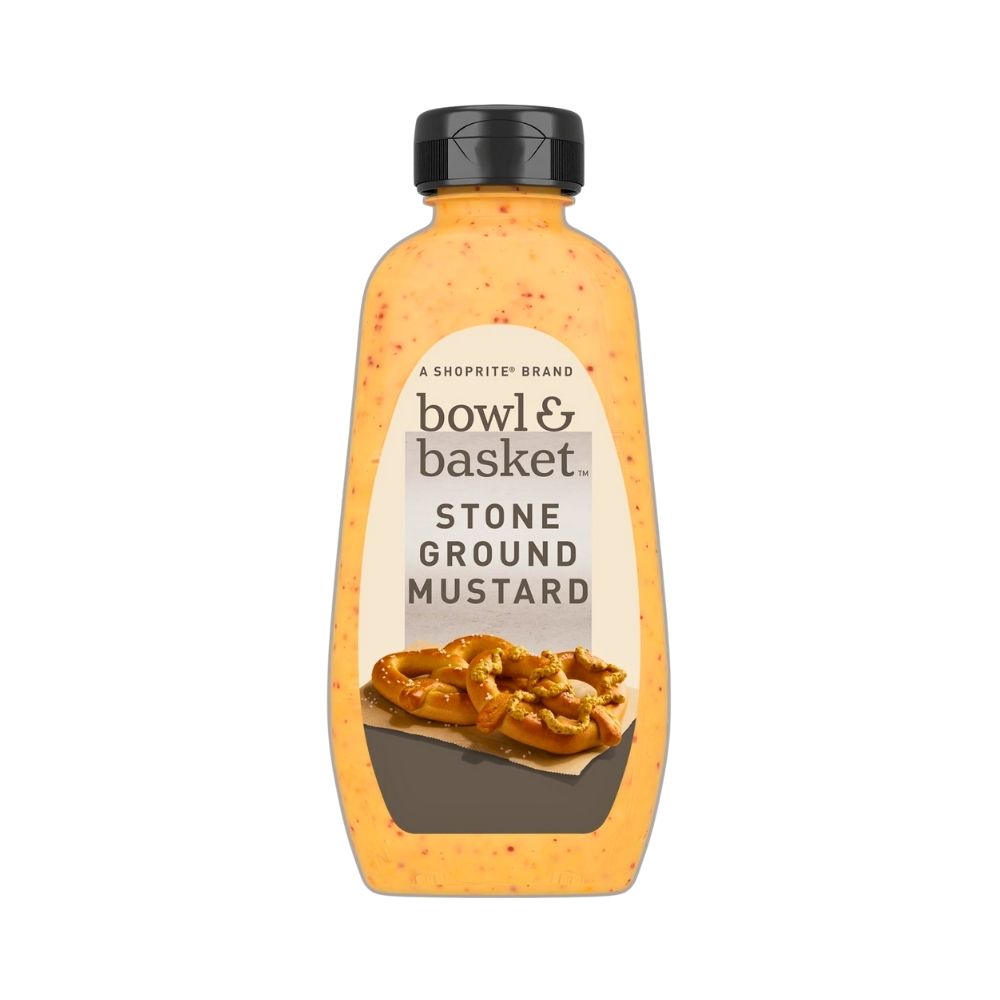 STONE GROUND MUSTARD 12 OZ BWOL & BASKET