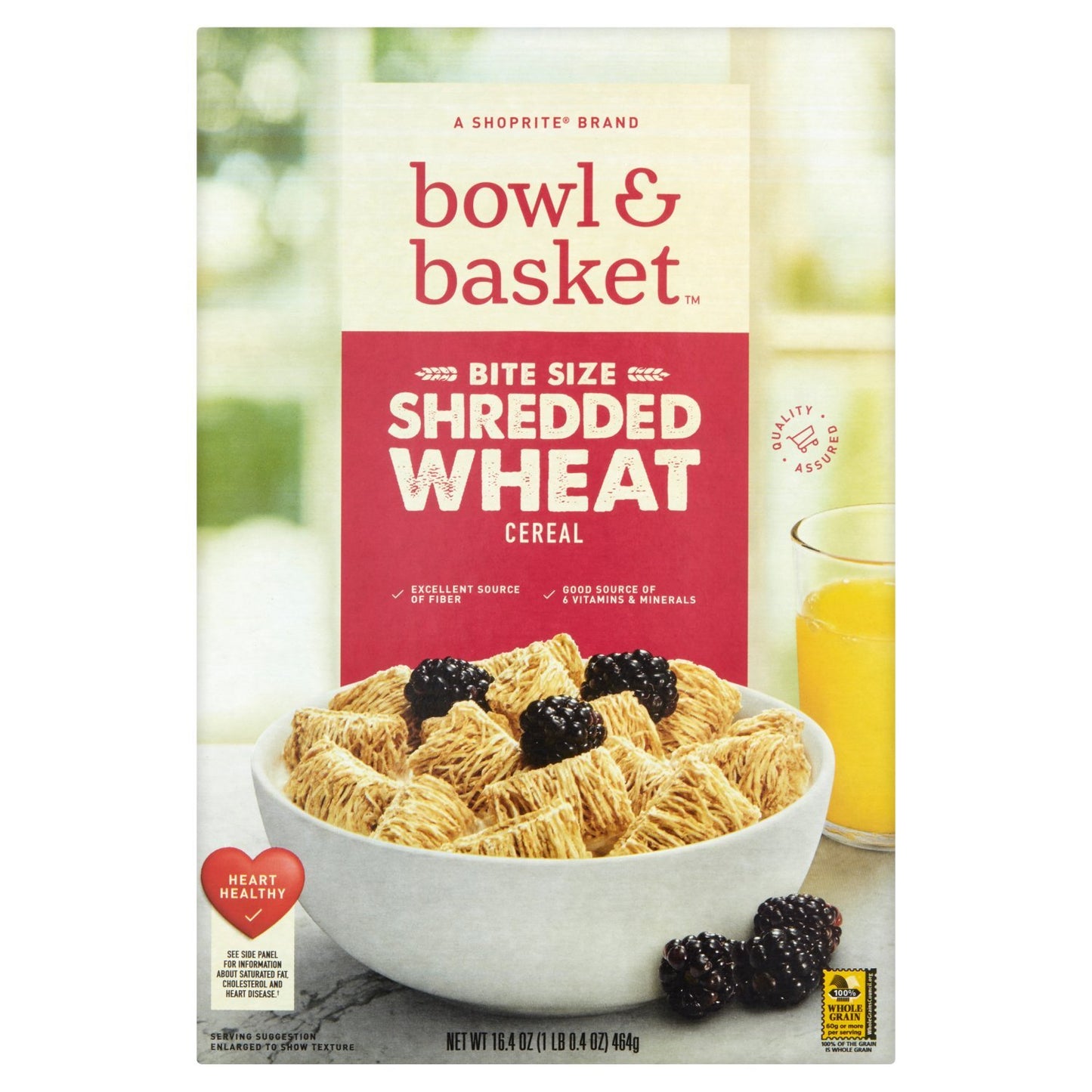 SHREDDED WHEAT CEREAL 16.4oz BOWL & BASKET