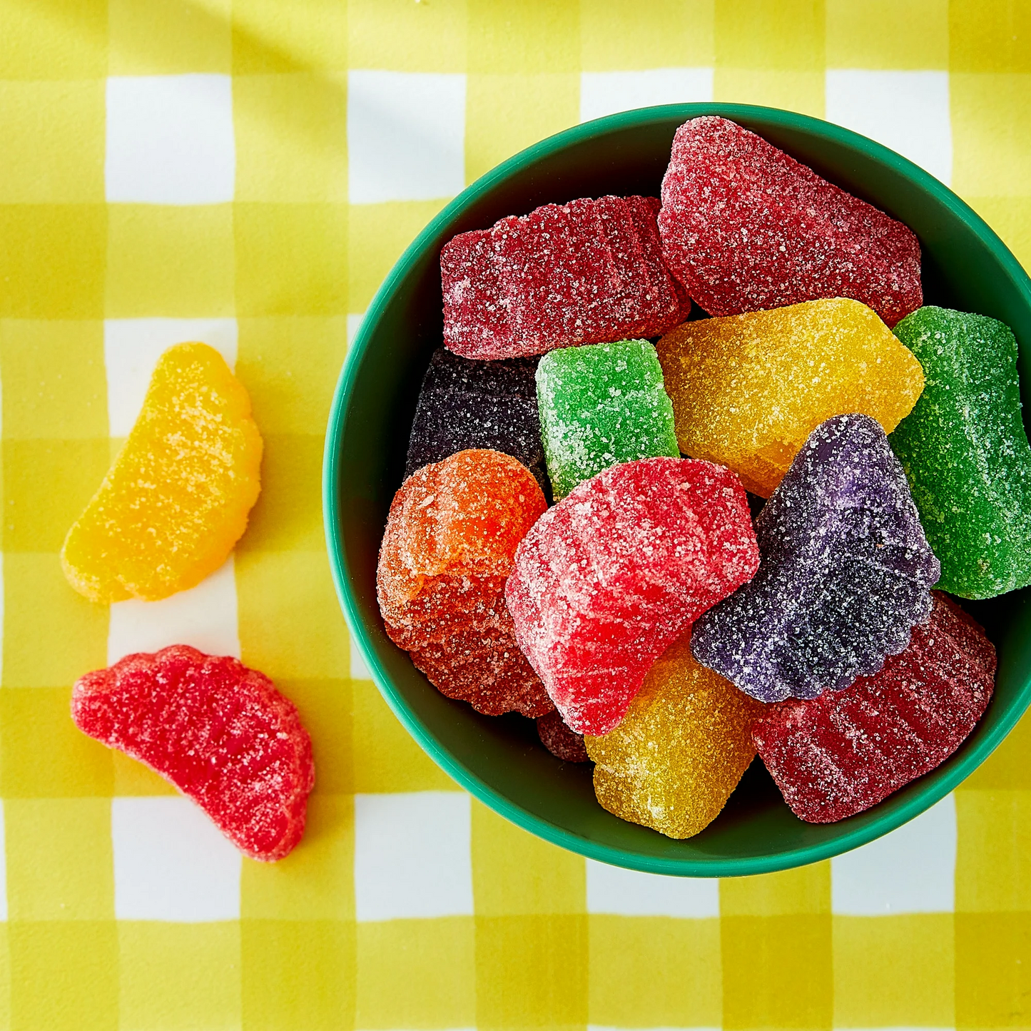 FRUIT SLICES GF GUMMIES 9oz BOWL & BASKET