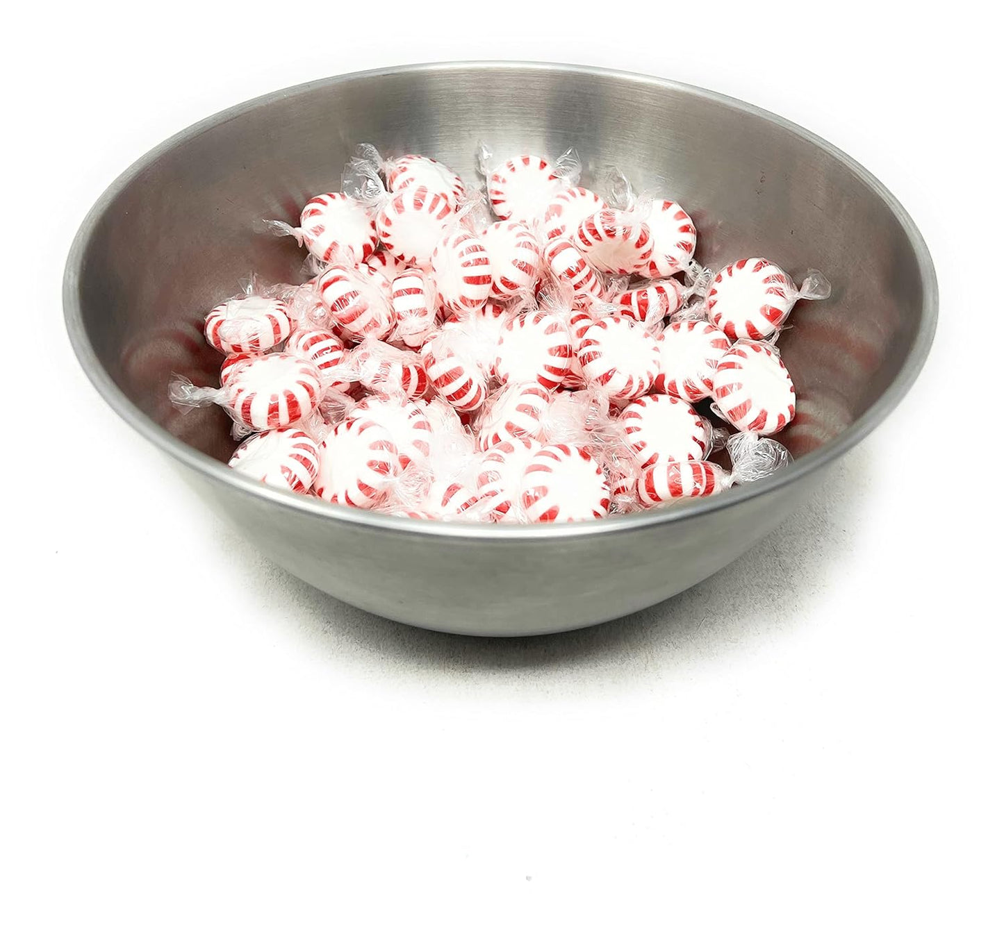 PEPPERMINT STARLIGHTS 10oz BOWL & BASKET