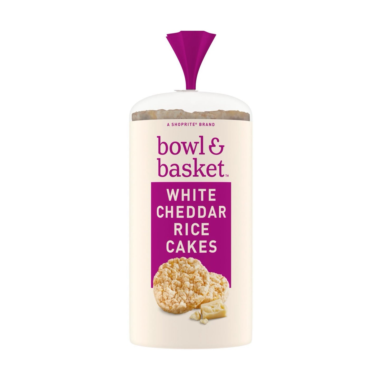 WHITE CHEDDAR RICE CAKES 5.46oz BOWL & BASKET