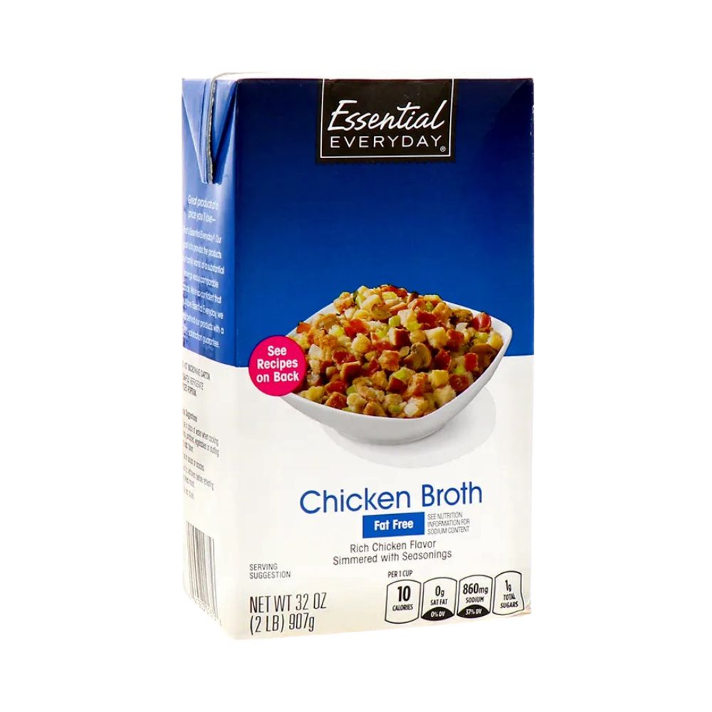 CALDO DE POLLO FAT FREE 32 OZ ESSENTIAL EVERYDAY