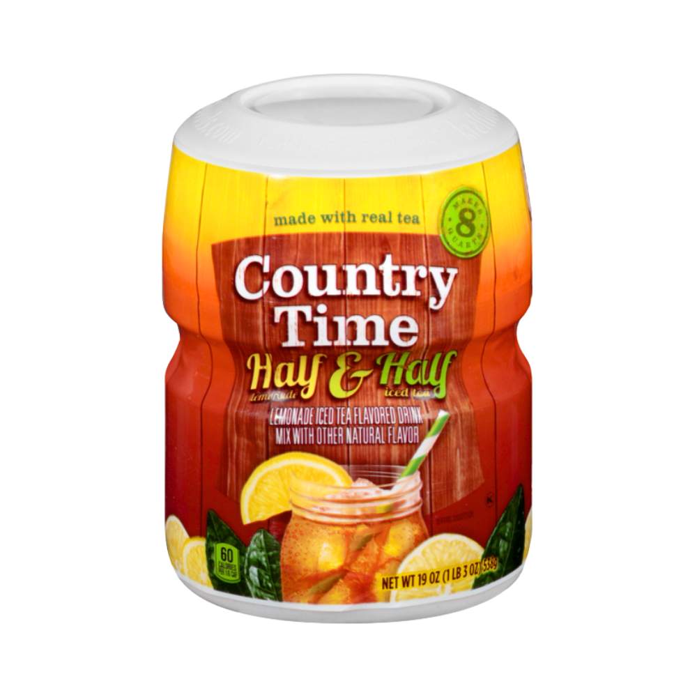 HALF LEMONADE HALF ICED TEA MIX 19 OZ COUNTRY TIME