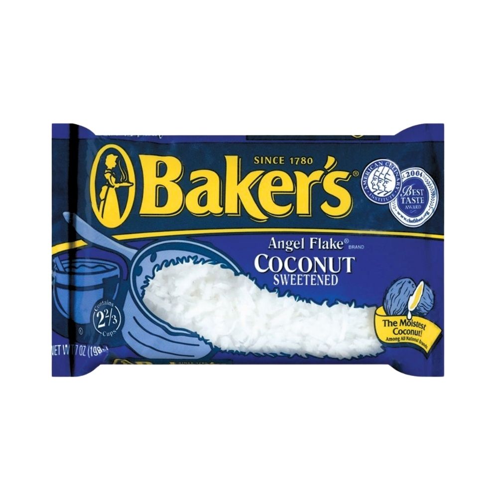 SWEETENED COCONUTS FLAKE 7 OZ BAKER'S