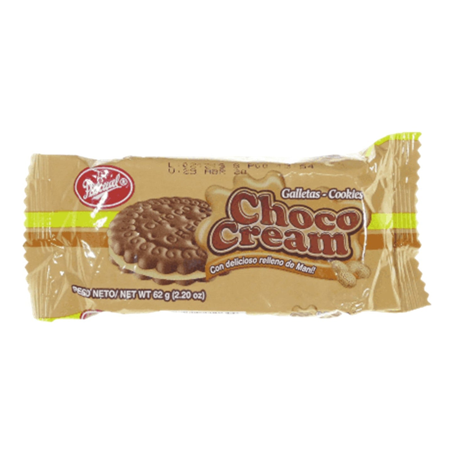 GALLETA CHOCO CREAM MANI 62 GR PASCUAL