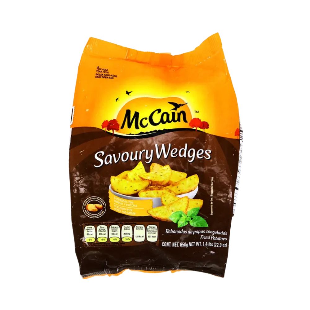 PAPAS FRITAS SAVOURY WEDGES 650 GR MC CAIN