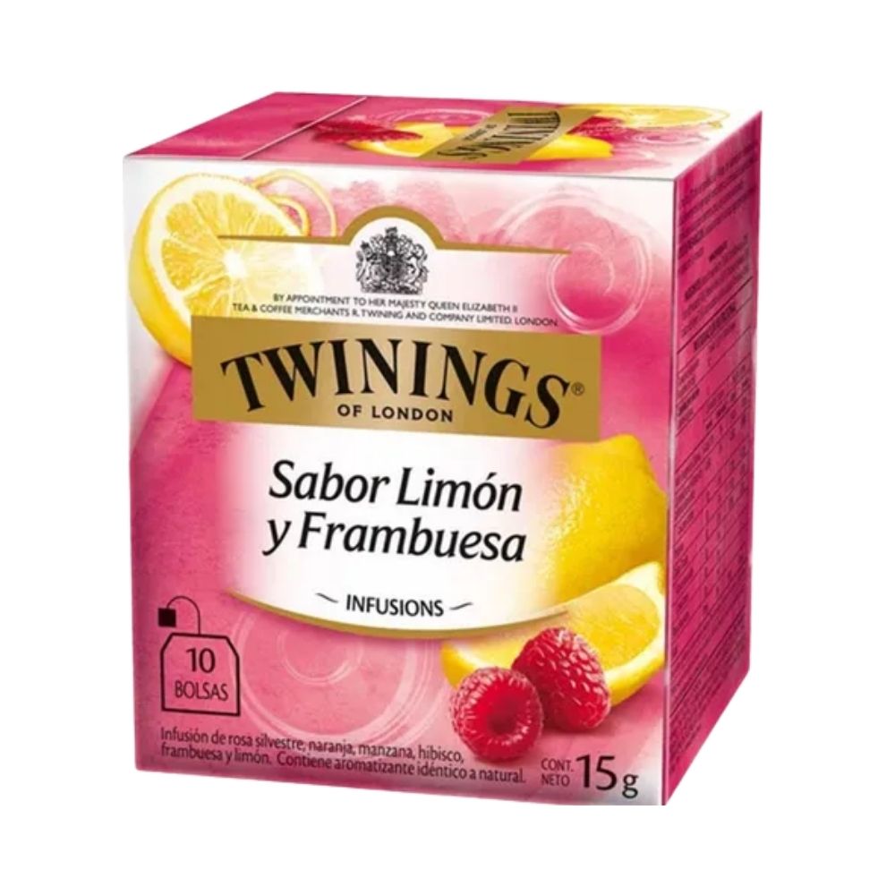 TE LIMON Y FRAMBUESA 10 SOBRES TWININGS