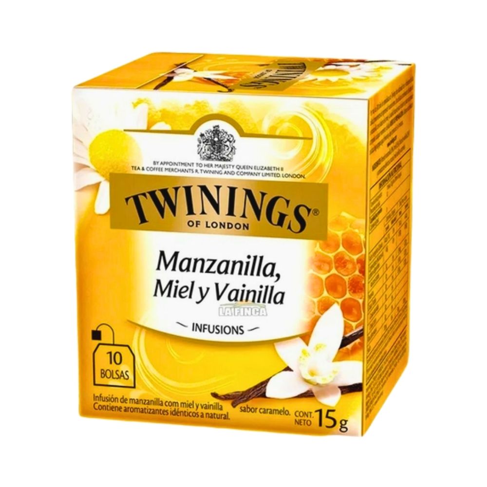 TE MANZANILLA MIEL Y VAINILLA 10 SOBRES TWININGS