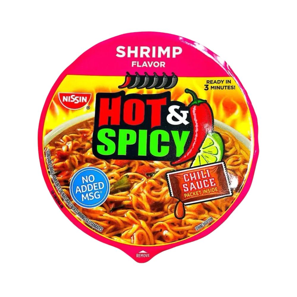 SOPA INSTANTANEA HOT&SPICY CAMARON 3.27 OZ NISSIN FOOD