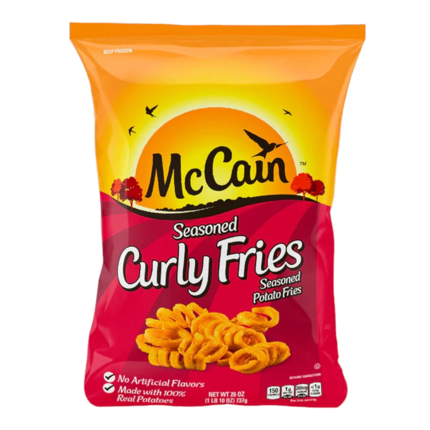 PAPAS CURLY FRIES 26 OZ MC CAIN