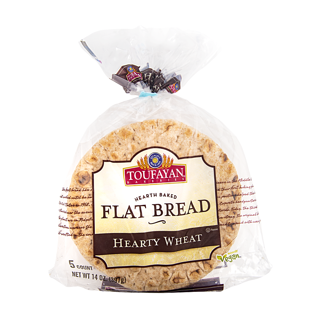 FLAT BREAD WHEAT 14 OZ - TOUFAYAN