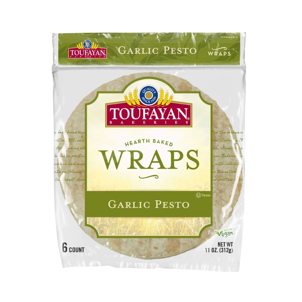 WRAPS GARLIC PESTO 312 GR TOUFAYAN