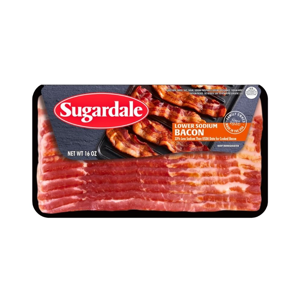 BACON L/SALT H/SMOKED 16 OZ SUGARDALE