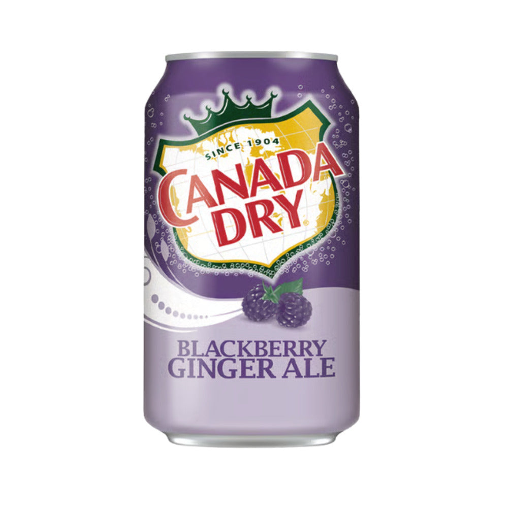 SODA GINGER ALE BLACKBERRY 12 OZ CANADA DRY